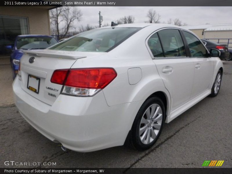 Satin White Pearl / Warm Ivory 2011 Subaru Legacy 3.6R Limited