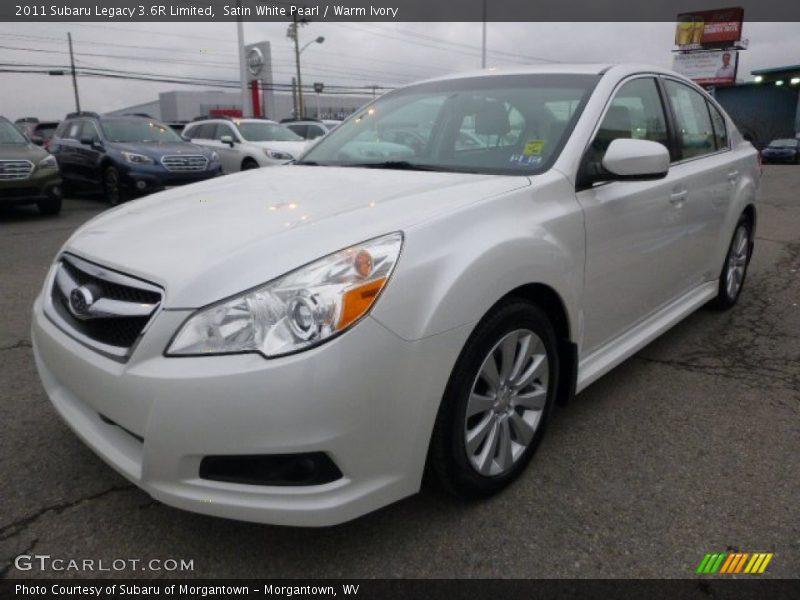 Satin White Pearl / Warm Ivory 2011 Subaru Legacy 3.6R Limited