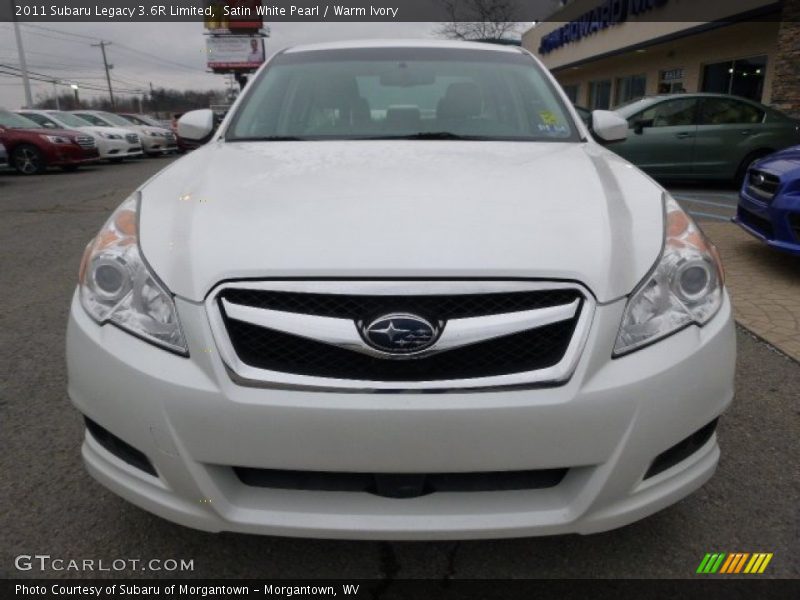 Satin White Pearl / Warm Ivory 2011 Subaru Legacy 3.6R Limited