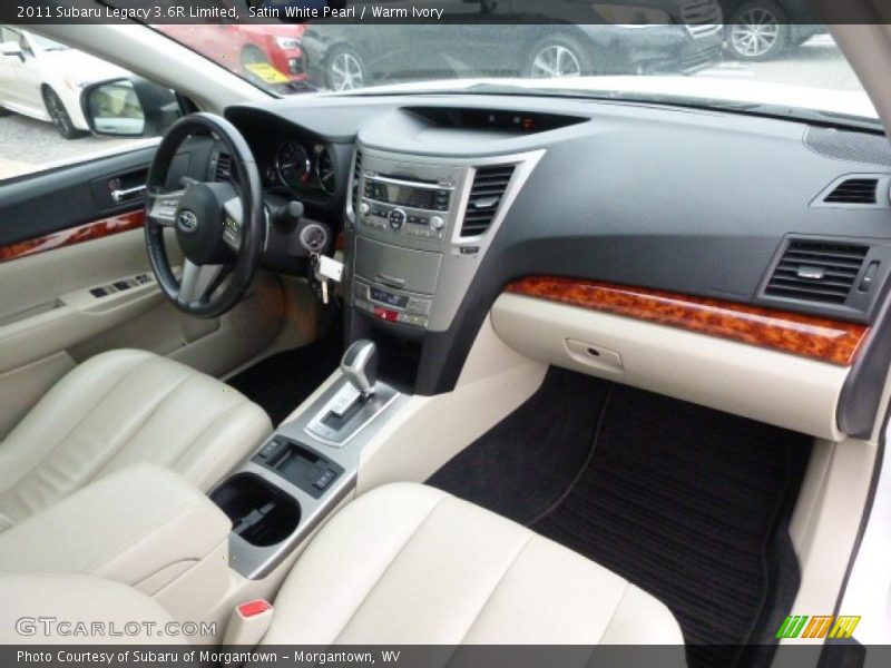 Satin White Pearl / Warm Ivory 2011 Subaru Legacy 3.6R Limited