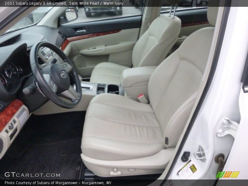 Satin White Pearl / Warm Ivory 2011 Subaru Legacy 3.6R Limited