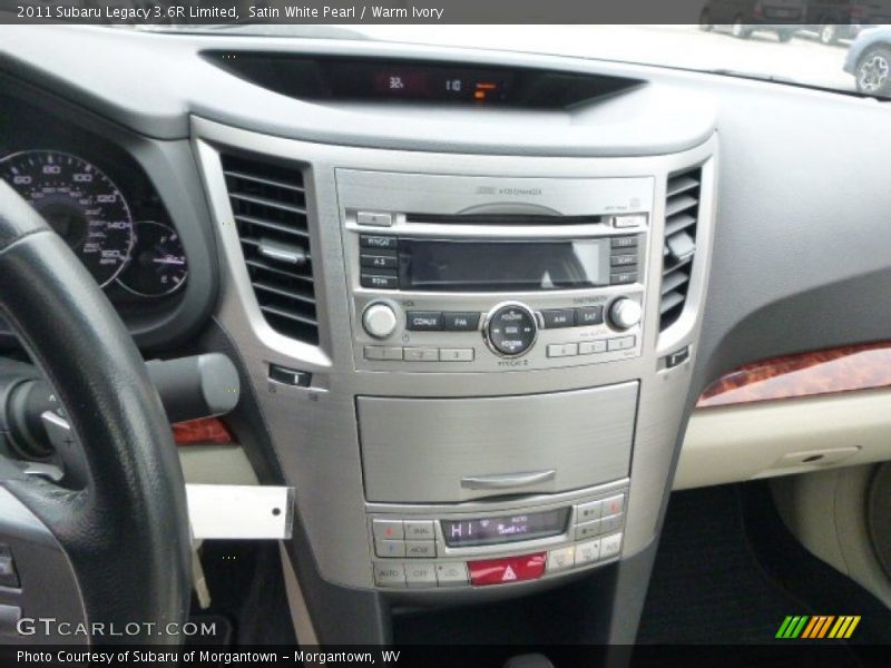 Satin White Pearl / Warm Ivory 2011 Subaru Legacy 3.6R Limited