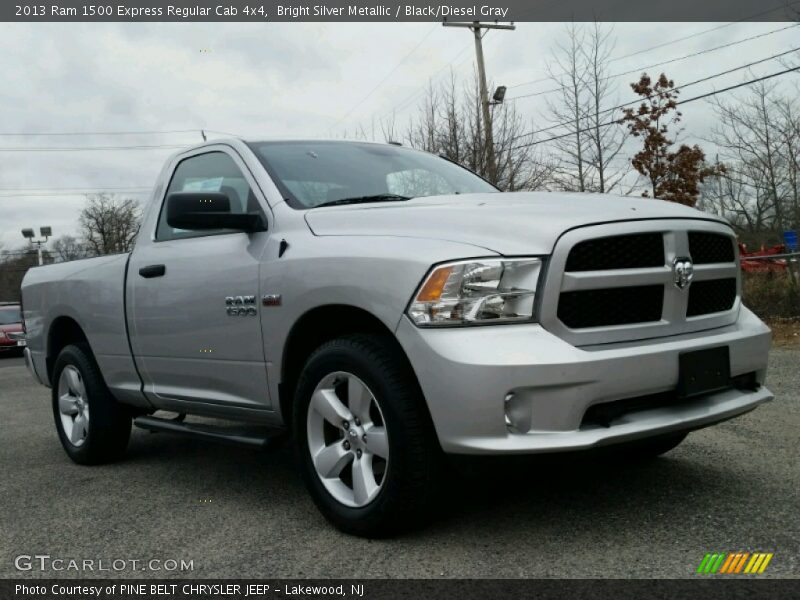 Bright Silver Metallic / Black/Diesel Gray 2013 Ram 1500 Express Regular Cab 4x4