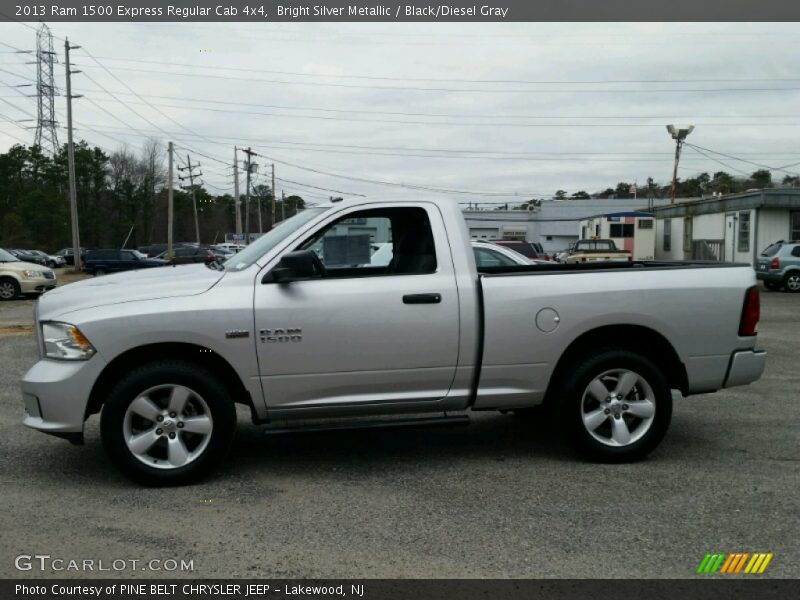 Bright Silver Metallic / Black/Diesel Gray 2013 Ram 1500 Express Regular Cab 4x4