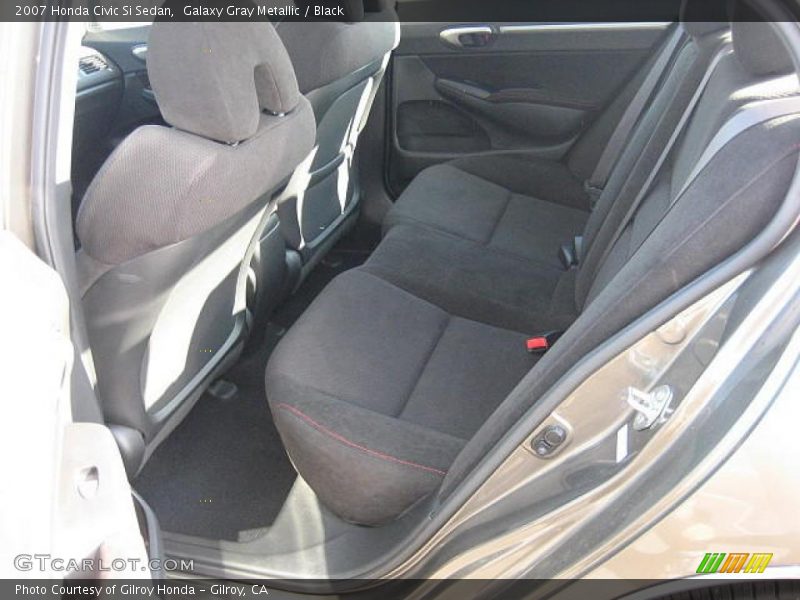 Galaxy Gray Metallic / Black 2007 Honda Civic Si Sedan