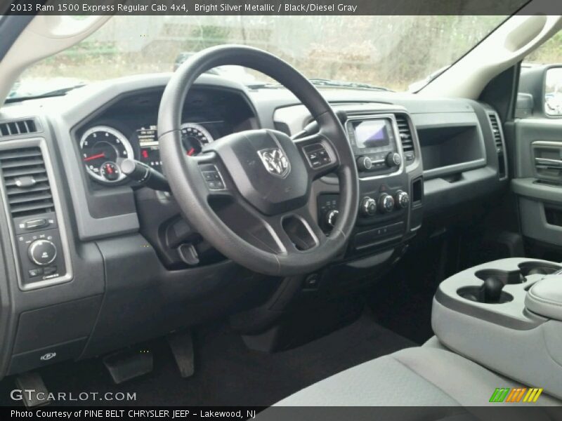 Bright Silver Metallic / Black/Diesel Gray 2013 Ram 1500 Express Regular Cab 4x4