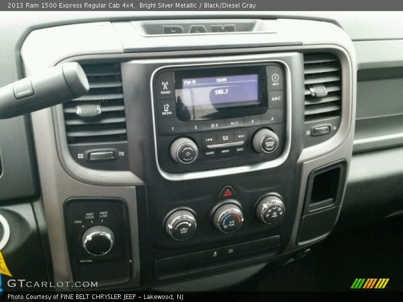 Bright Silver Metallic / Black/Diesel Gray 2013 Ram 1500 Express Regular Cab 4x4