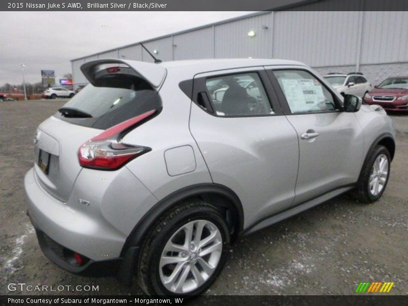 Brilliant Silver / Black/Silver 2015 Nissan Juke S AWD