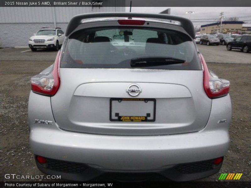 Brilliant Silver / Black/Silver 2015 Nissan Juke S AWD