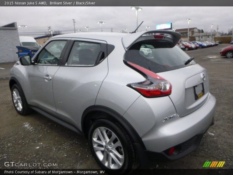 Brilliant Silver / Black/Silver 2015 Nissan Juke S AWD