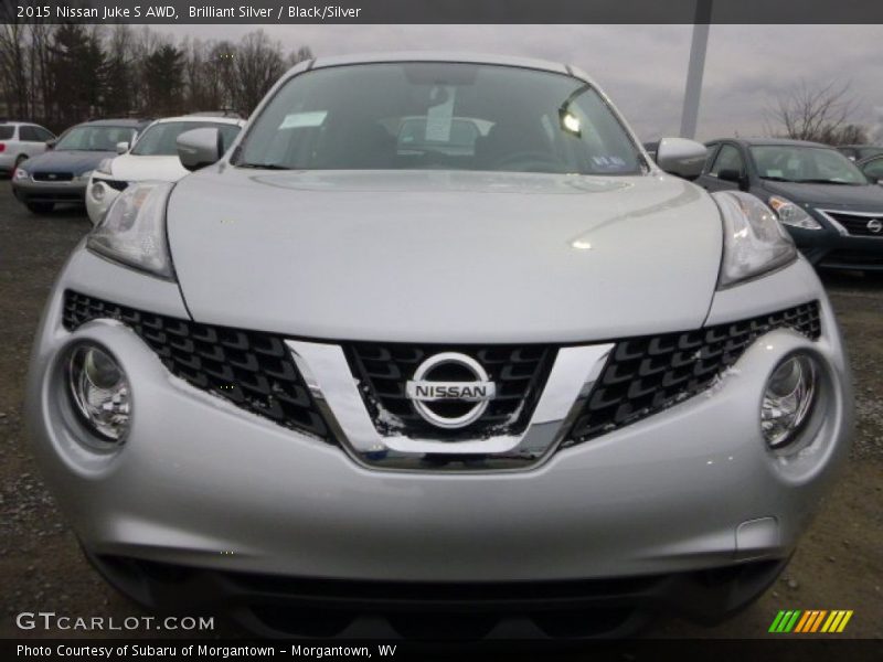 Brilliant Silver / Black/Silver 2015 Nissan Juke S AWD