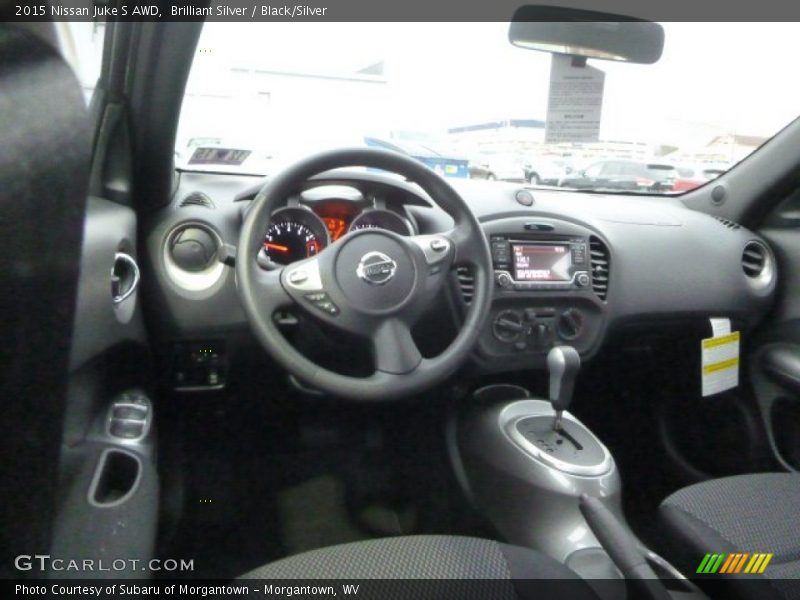 Brilliant Silver / Black/Silver 2015 Nissan Juke S AWD