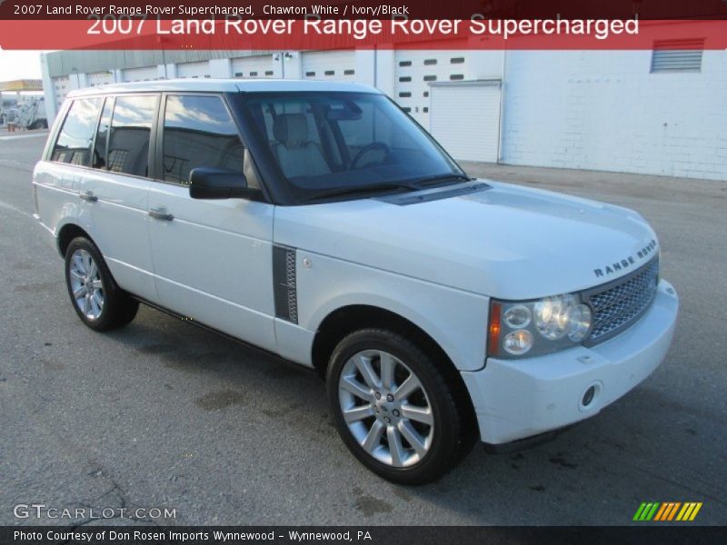 Chawton White / Ivory/Black 2007 Land Rover Range Rover Supercharged