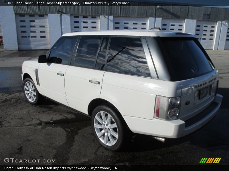Chawton White / Ivory/Black 2007 Land Rover Range Rover Supercharged