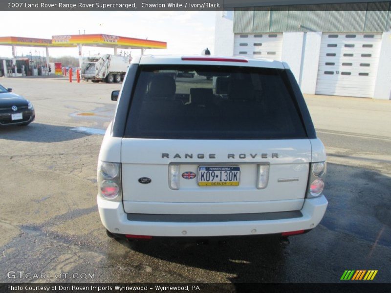 Chawton White / Ivory/Black 2007 Land Rover Range Rover Supercharged
