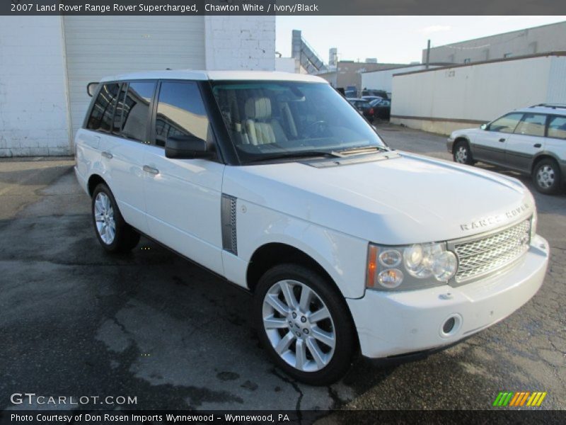 Chawton White / Ivory/Black 2007 Land Rover Range Rover Supercharged