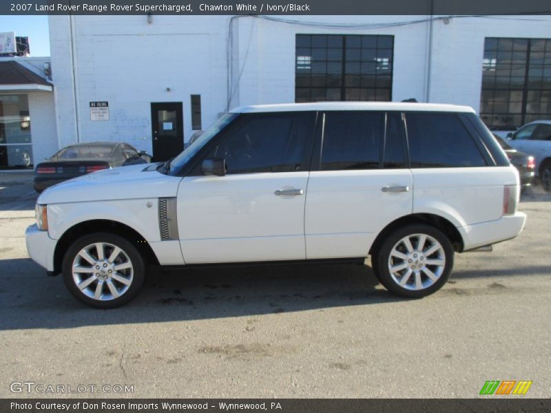 Chawton White / Ivory/Black 2007 Land Rover Range Rover Supercharged