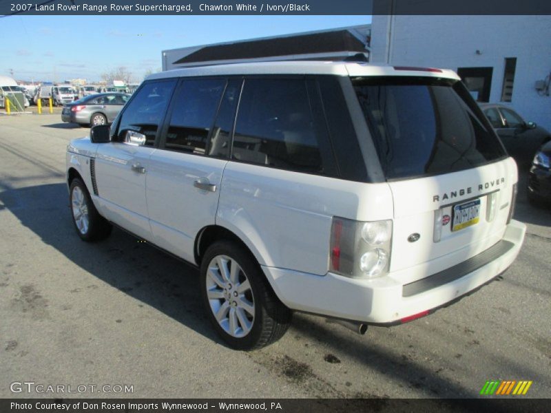 Chawton White / Ivory/Black 2007 Land Rover Range Rover Supercharged