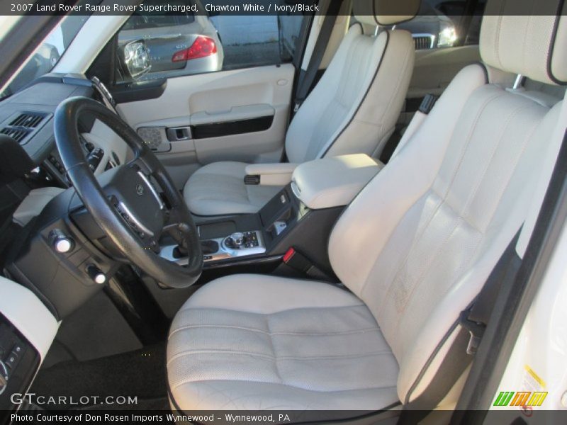 Chawton White / Ivory/Black 2007 Land Rover Range Rover Supercharged