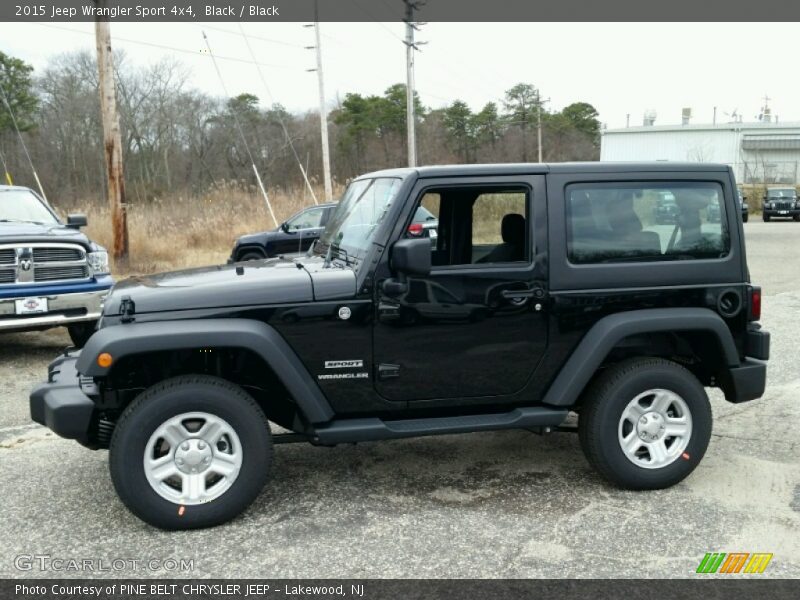 Black / Black 2015 Jeep Wrangler Sport 4x4