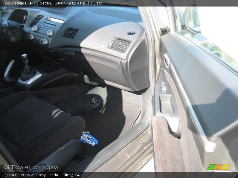 Galaxy Gray Metallic / Black 2007 Honda Civic Si Sedan