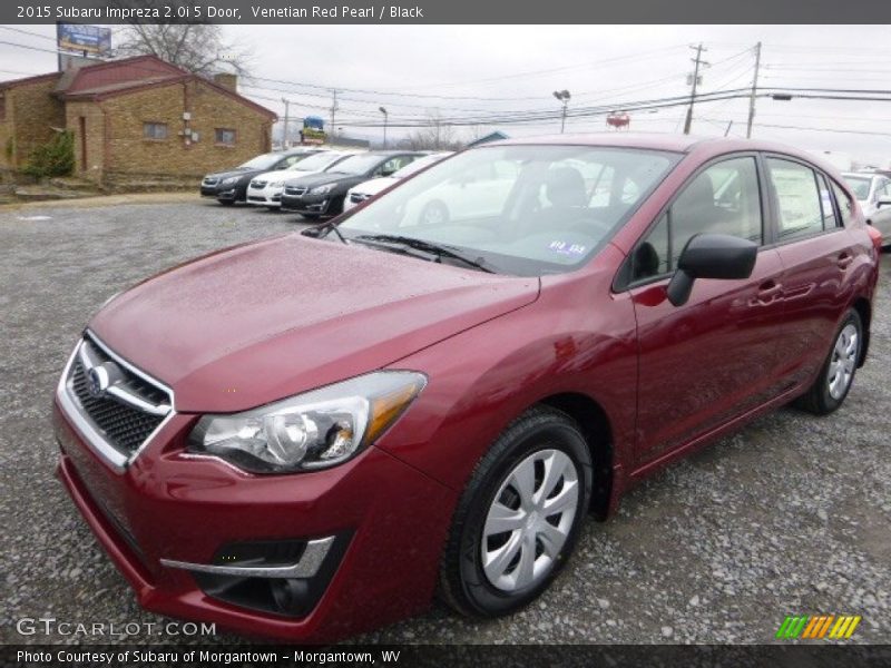 Venetian Red Pearl / Black 2015 Subaru Impreza 2.0i 5 Door