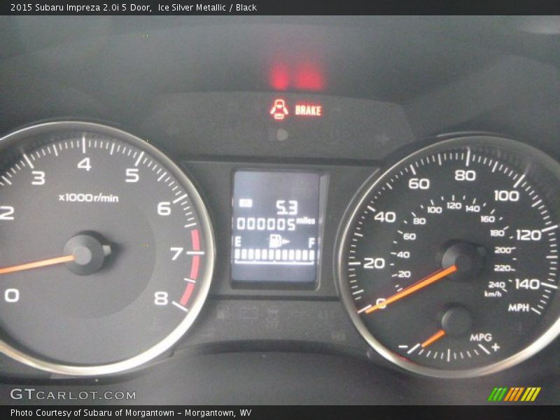 Ice Silver Metallic / Black 2015 Subaru Impreza 2.0i 5 Door