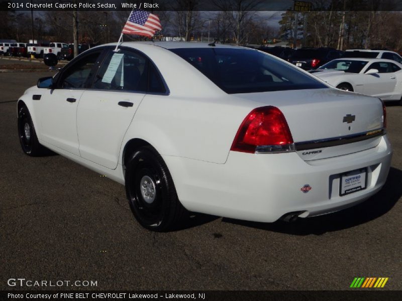White / Black 2014 Chevrolet Caprice Police Sedan