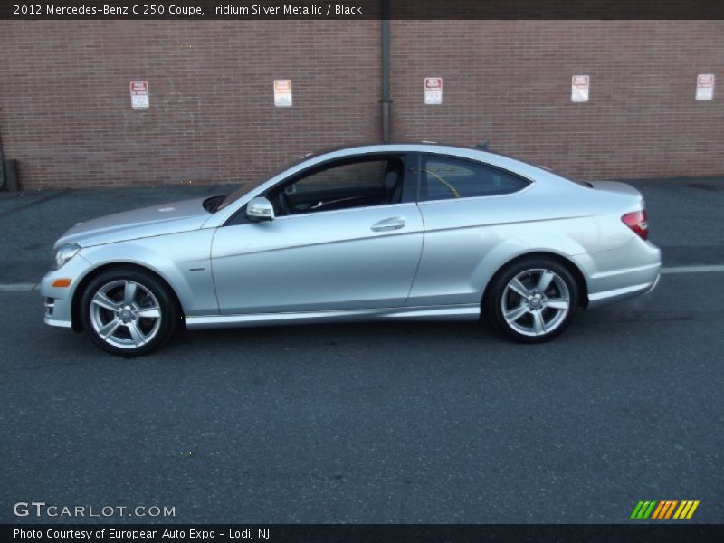 Iridium Silver Metallic / Black 2012 Mercedes-Benz C 250 Coupe