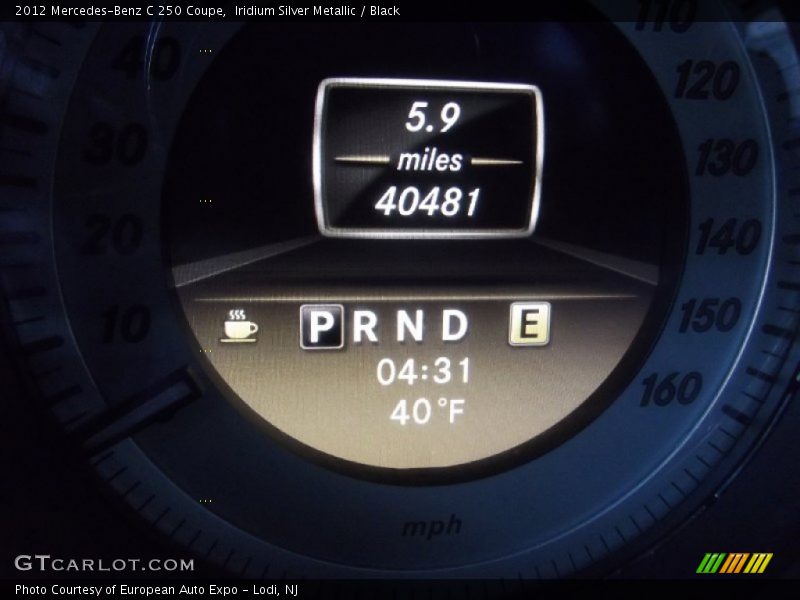 Iridium Silver Metallic / Black 2012 Mercedes-Benz C 250 Coupe