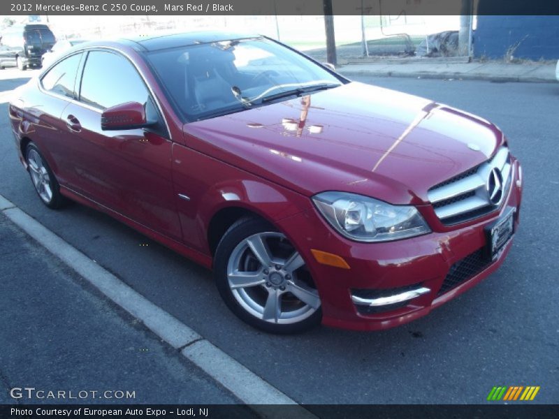 Mars Red / Black 2012 Mercedes-Benz C 250 Coupe