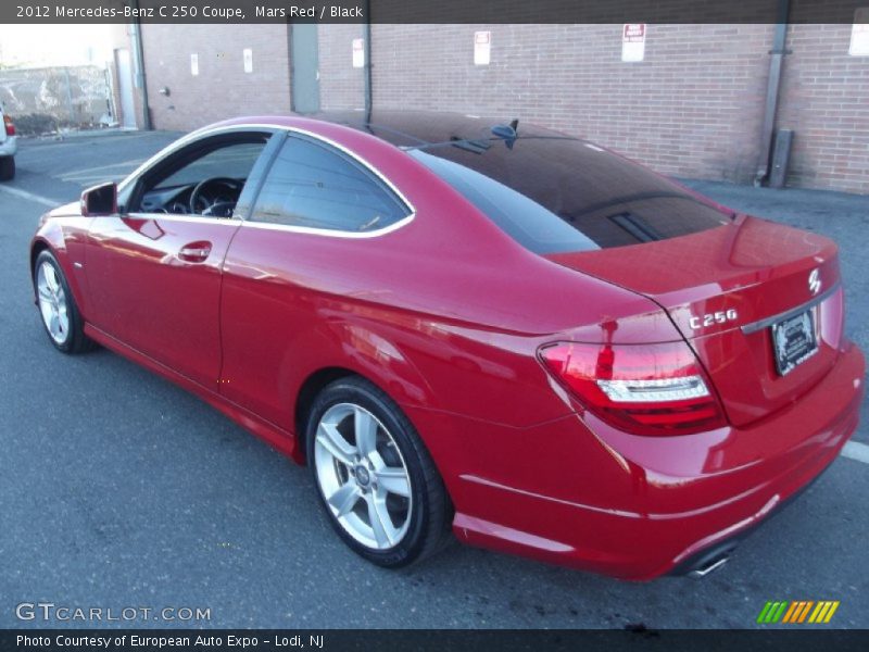 Mars Red / Black 2012 Mercedes-Benz C 250 Coupe