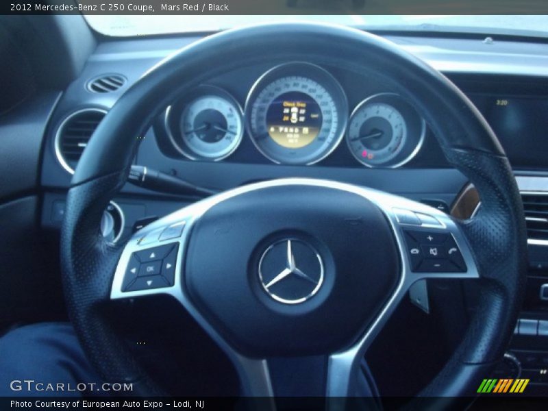 Mars Red / Black 2012 Mercedes-Benz C 250 Coupe