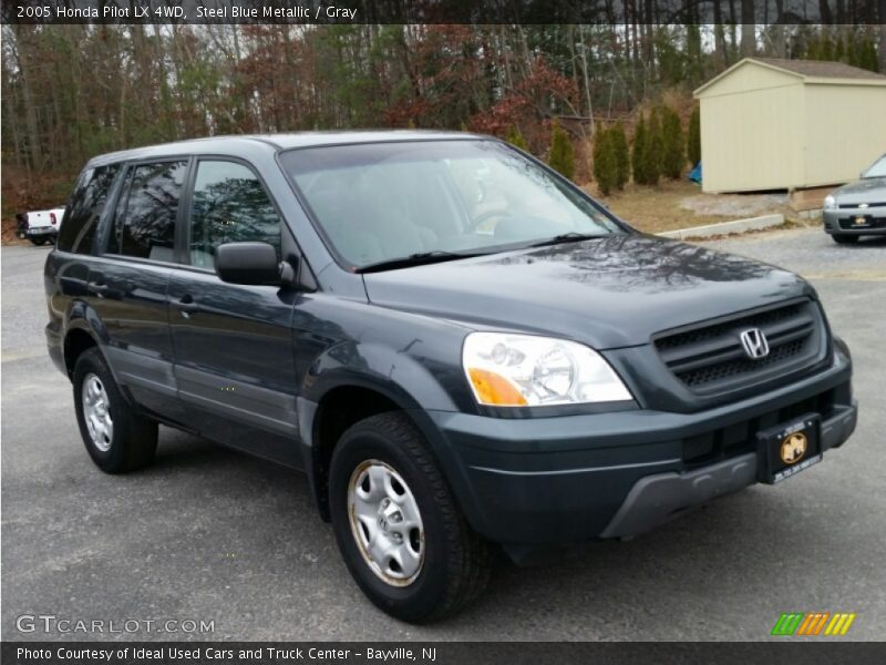 Steel Blue Metallic / Gray 2005 Honda Pilot LX 4WD