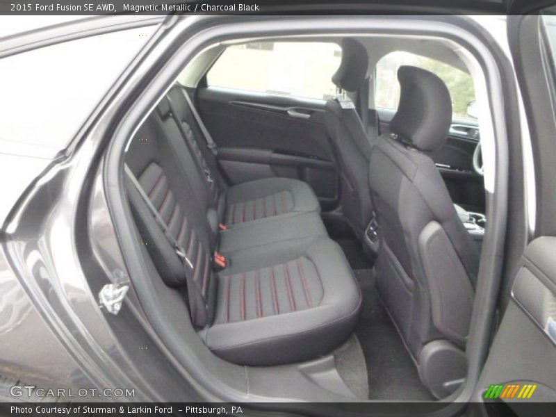 Magnetic Metallic / Charcoal Black 2015 Ford Fusion SE AWD