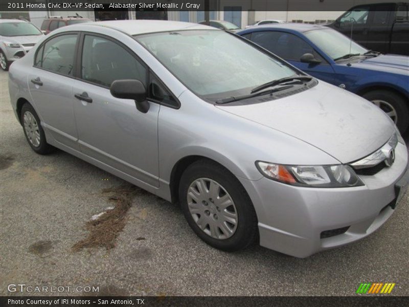 Alabaster Silver Metallic / Gray 2011 Honda Civic DX-VP Sedan