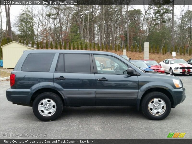 Steel Blue Metallic / Gray 2005 Honda Pilot LX 4WD