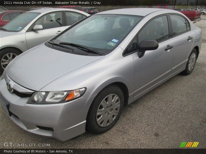Alabaster Silver Metallic / Gray 2011 Honda Civic DX-VP Sedan