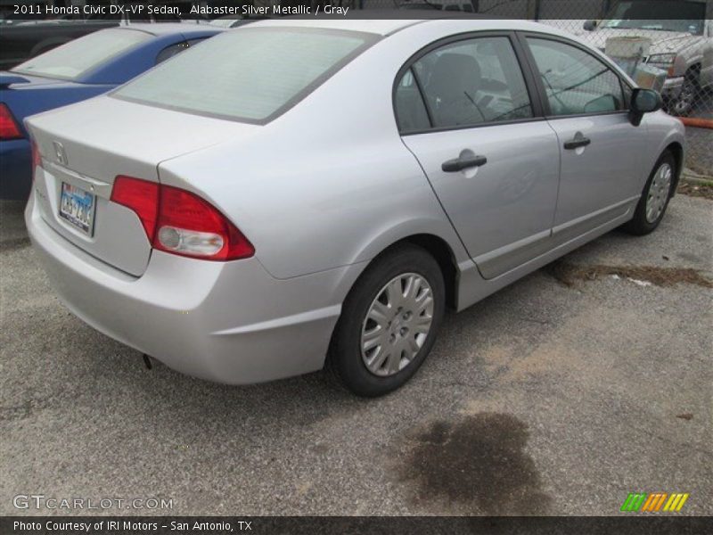 Alabaster Silver Metallic / Gray 2011 Honda Civic DX-VP Sedan