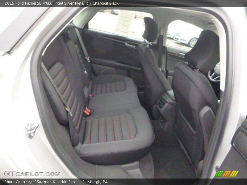 Ingot Silver Metallic / Charcoal Black 2015 Ford Fusion SE AWD