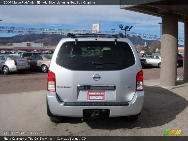 Silver Lightning Metallic / Graphite 2006 Nissan Pathfinder SE 4x4