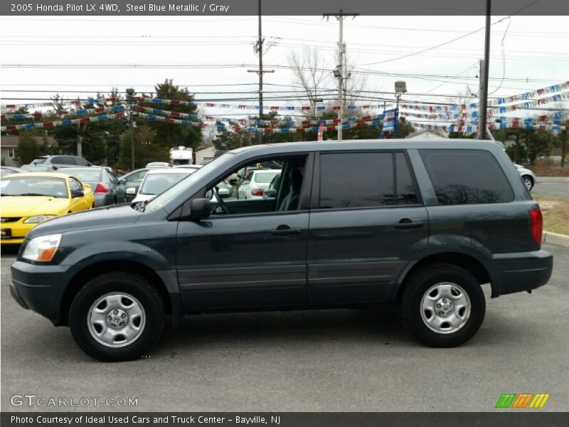 Steel Blue Metallic / Gray 2005 Honda Pilot LX 4WD