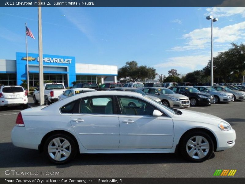 Summit White / Neutral 2011 Chevrolet Impala LS