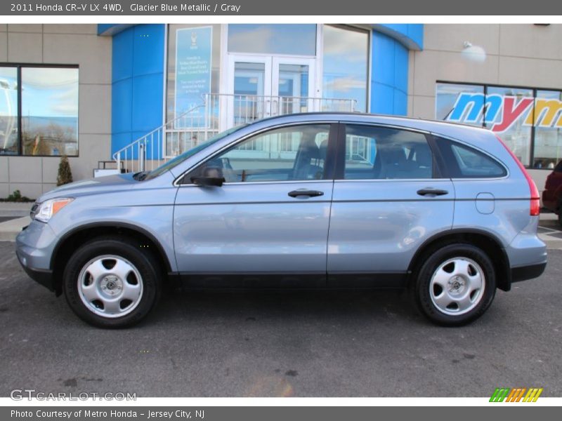 Glacier Blue Metallic / Gray 2011 Honda CR-V LX 4WD