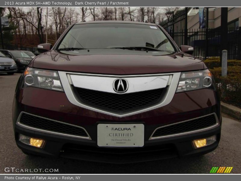 Dark Cherry Pearl / Parchment 2013 Acura MDX SH-AWD Technology
