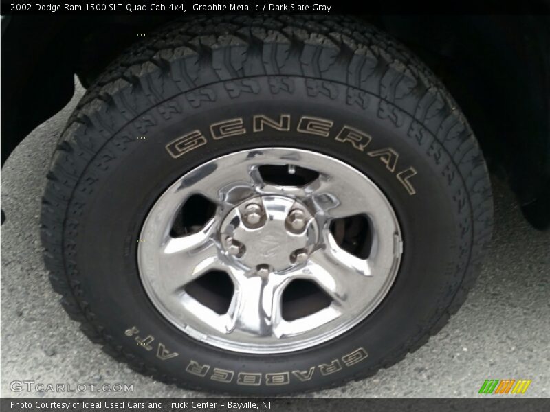 Graphite Metallic / Dark Slate Gray 2002 Dodge Ram 1500 SLT Quad Cab 4x4