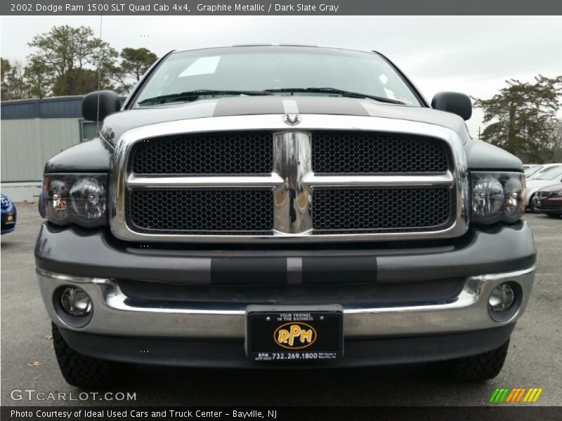 Graphite Metallic / Dark Slate Gray 2002 Dodge Ram 1500 SLT Quad Cab 4x4