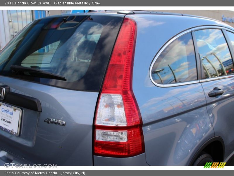 Glacier Blue Metallic / Gray 2011 Honda CR-V LX 4WD