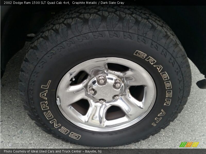 Graphite Metallic / Dark Slate Gray 2002 Dodge Ram 1500 SLT Quad Cab 4x4