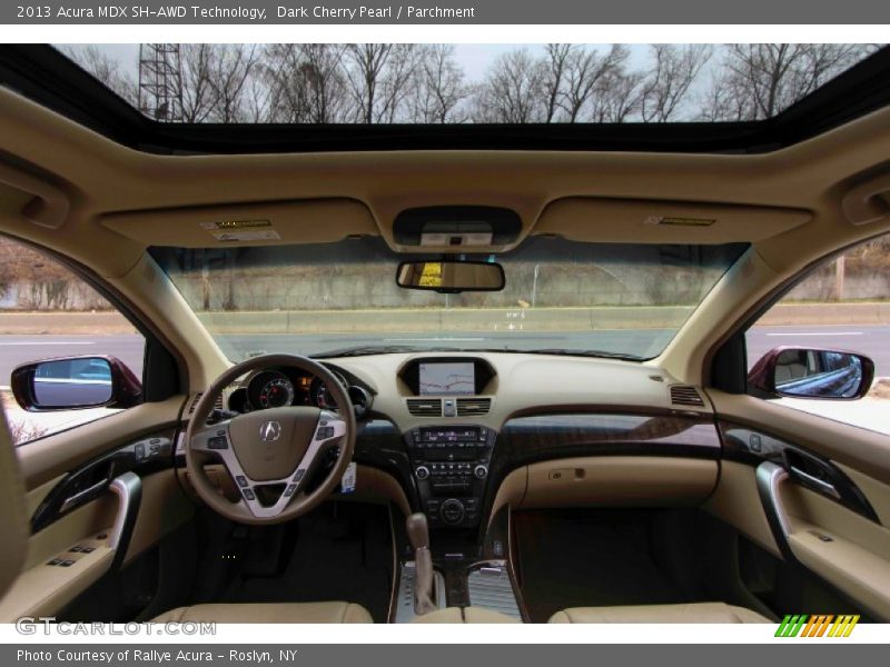 Dark Cherry Pearl / Parchment 2013 Acura MDX SH-AWD Technology